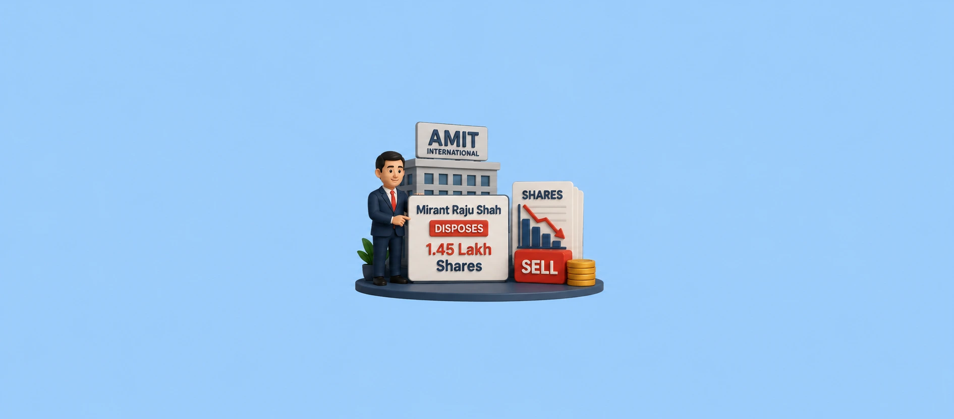 Amit International: Mirant Raju Shah Disposes 1.45 Lakh Shares